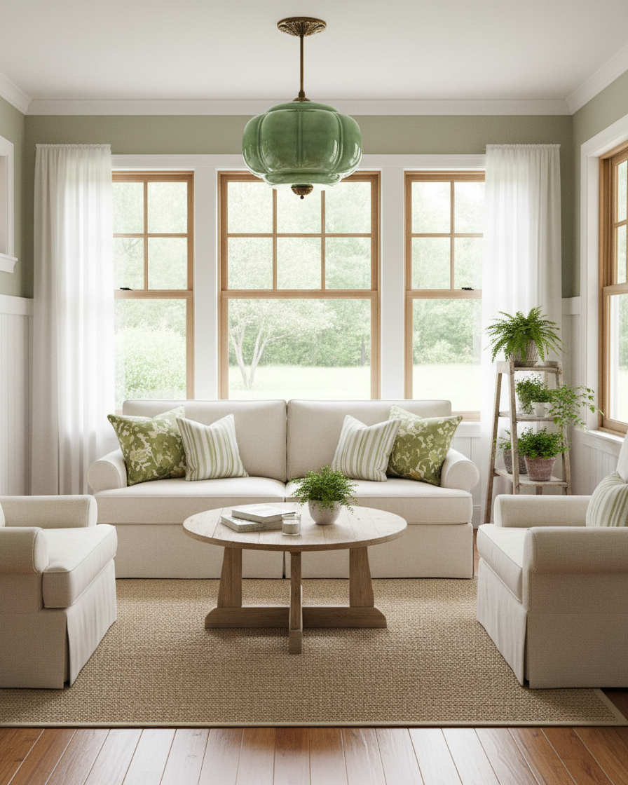 Plafonnier design vintage en verre – éclairage de plafond élégant avec détails métalliques | Restfield