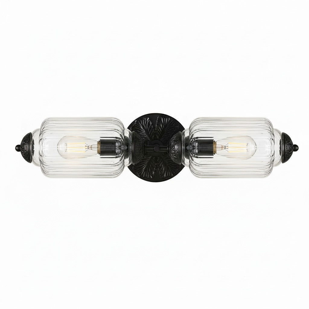 Vintage Glazen Wandlamp Horizontaal Model Eloise Lichtbron voor Woonkamer en Gang | Sansoti