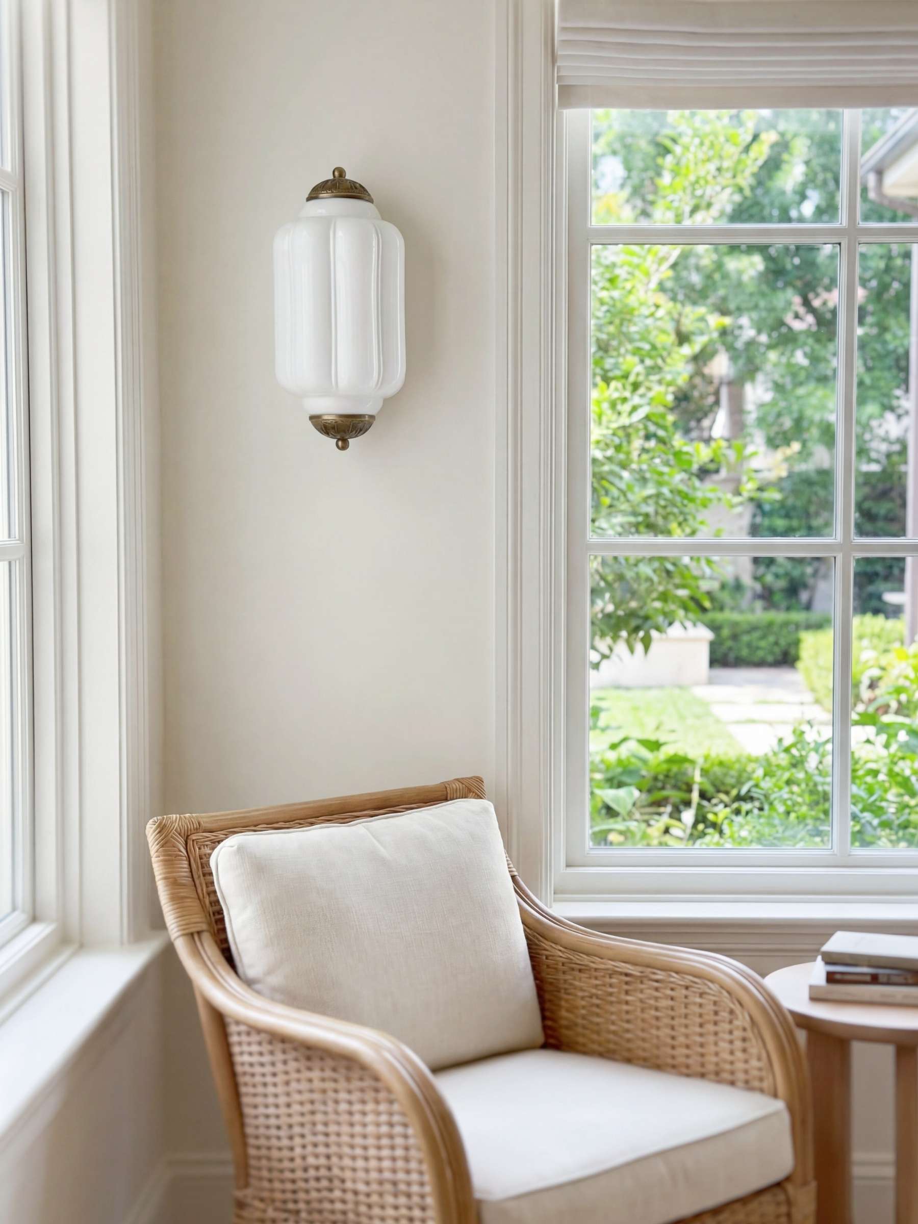 Wandlamp Melkglas voor Slaapkamer Gang Scandinavische Stijl | Sansoti