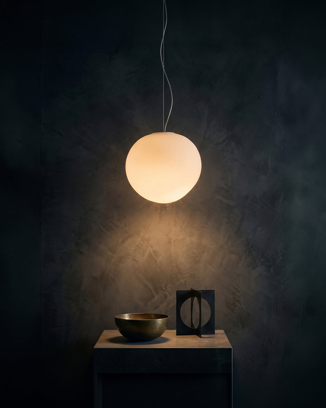 Glazen Hanglamp Melkwit Mondgeblazen – Modern Minimalistisch Design met Zacht Licht voor Eetkamer en Woonkamer – 3 Maten Beschikbaar – Warm Wit 3000K | Sansoti