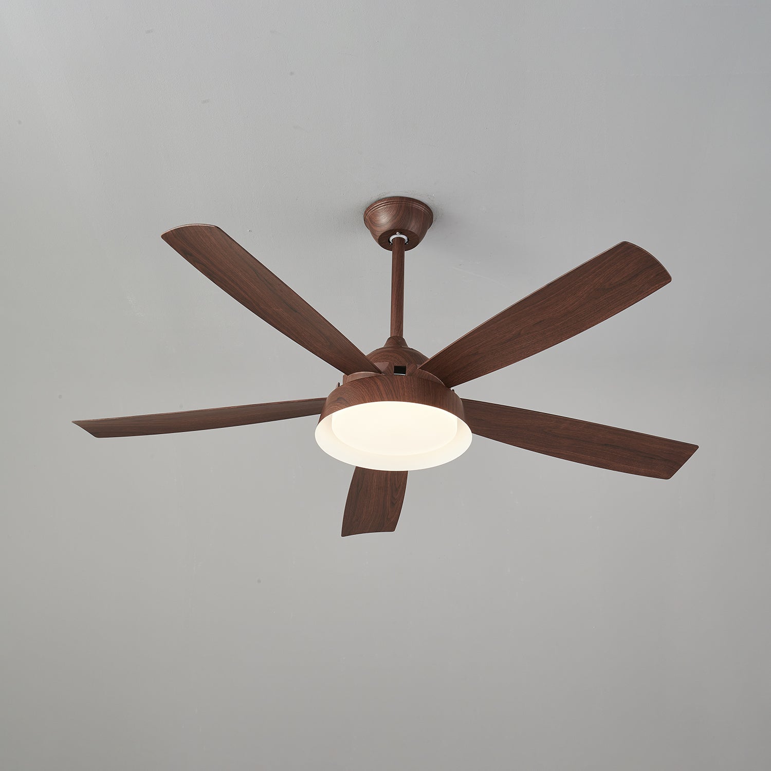 Plafondventilator met Verlichting Houteffect 142cm - Stil & Energiezuinig | Sansoti