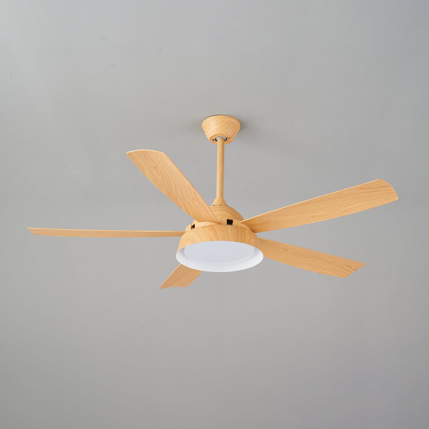Plafondventilator met Verlichting Houteffect 142cm - Stil & Energiezuinig | Sansoti
