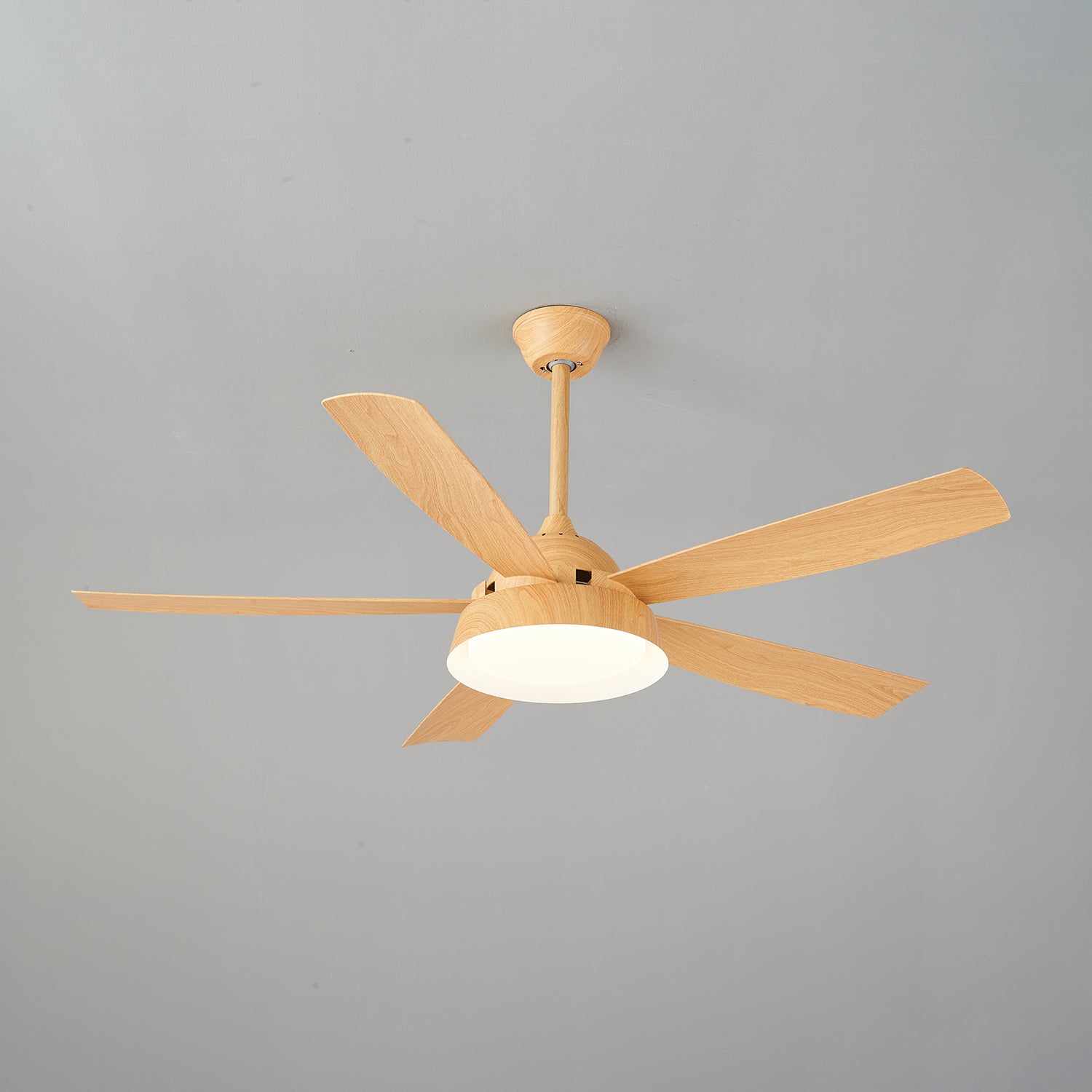 Plafondventilator met Verlichting Houteffect 142cm - Stil & Energiezuinig | Sansoti