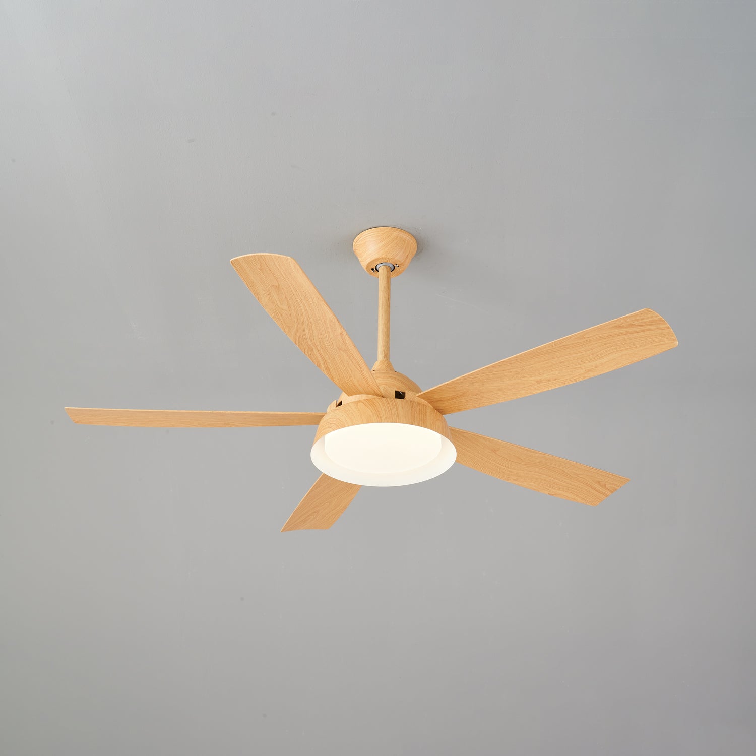Plafondventilator met Verlichting Houteffect 142cm - Stil & Energiezuinig | Sansoti