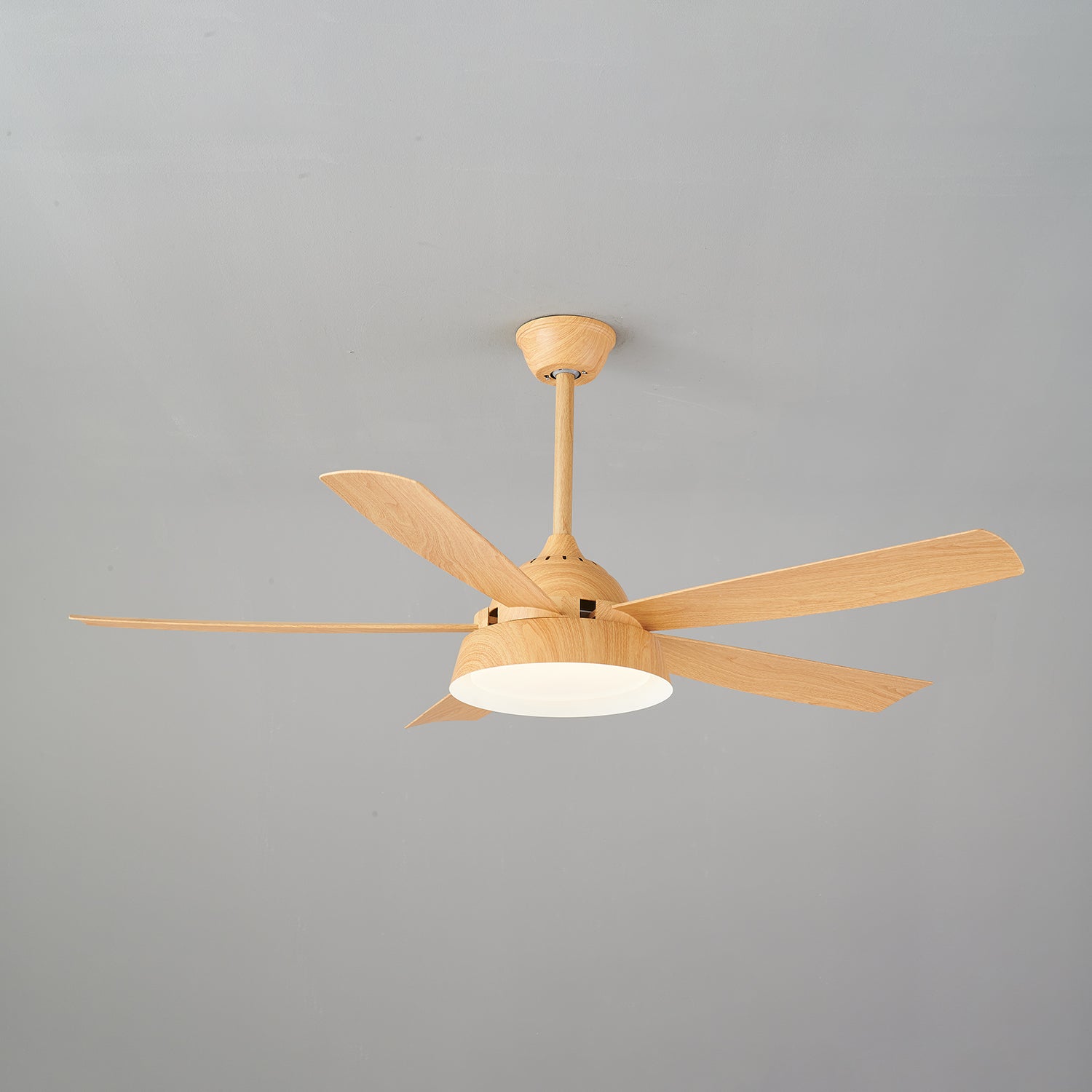 Plafondventilator met Verlichting Houteffect 142cm - Stil & Energiezuinig | Sansoti