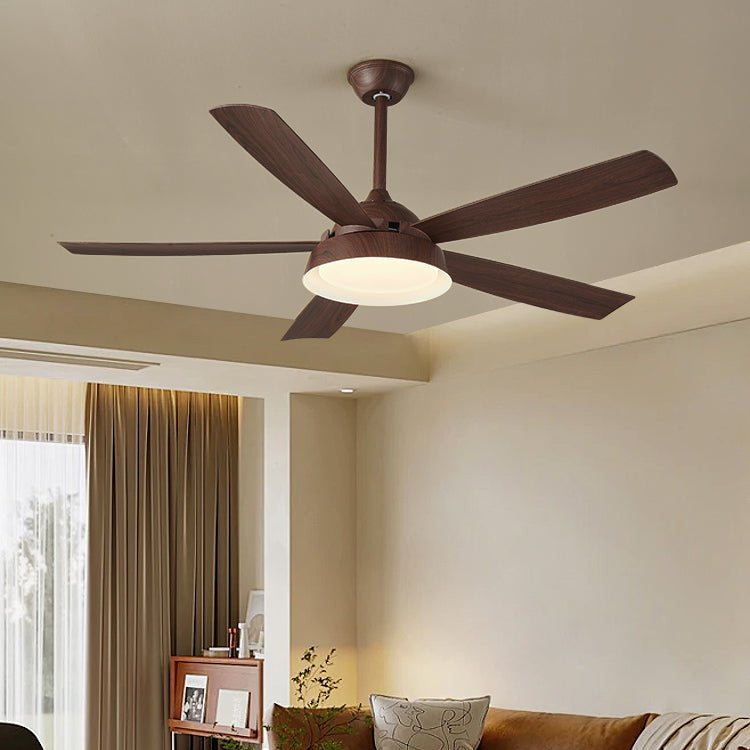 Plafondventilator met Verlichting Houteffect 142cm - Stil & Energiezuinig | Sansoti