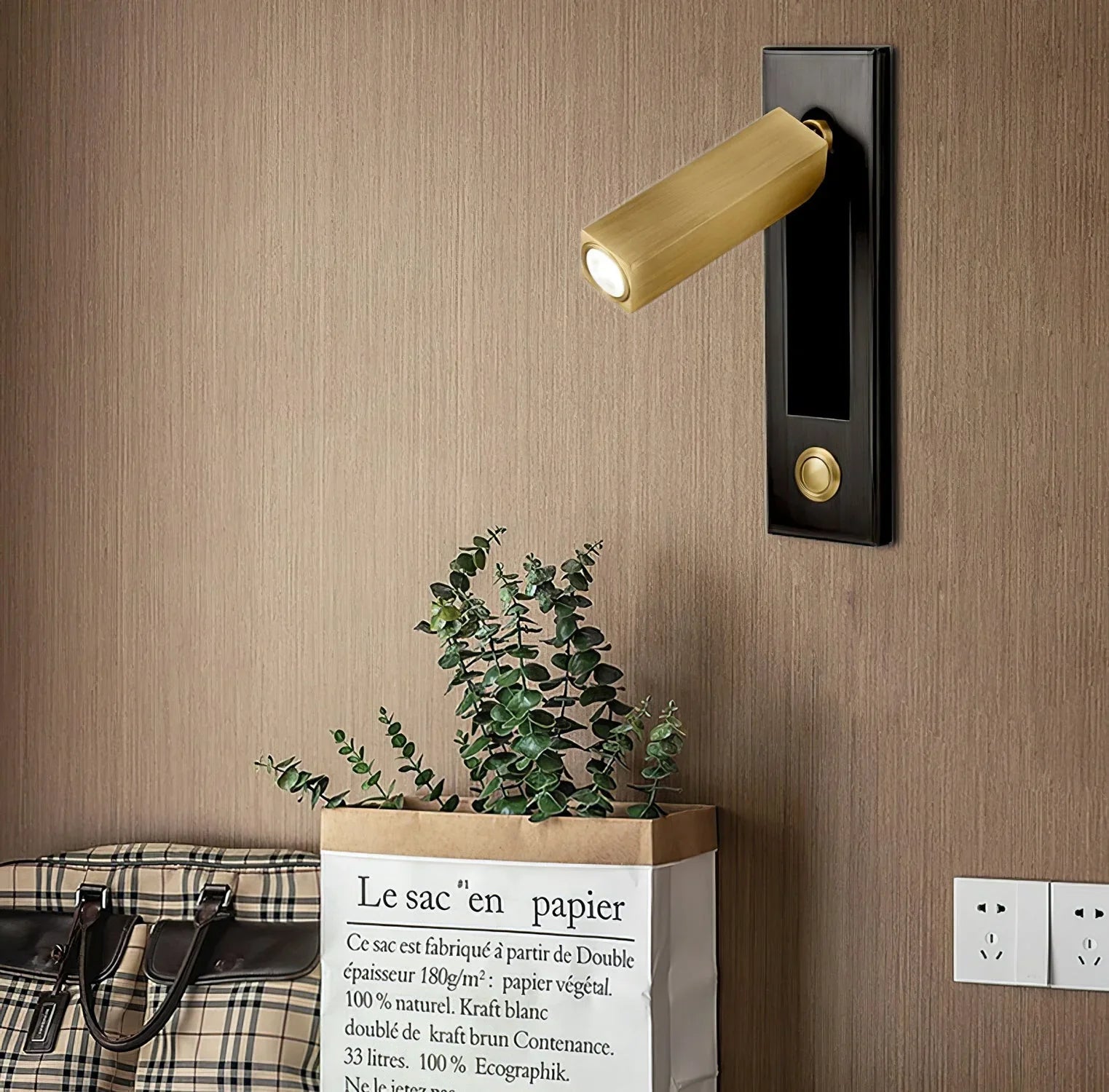 Wandleuchte LED Einbau Minimalistisch Aluminium Schlafzimmer Leselampe Schalter Modern | Restfield