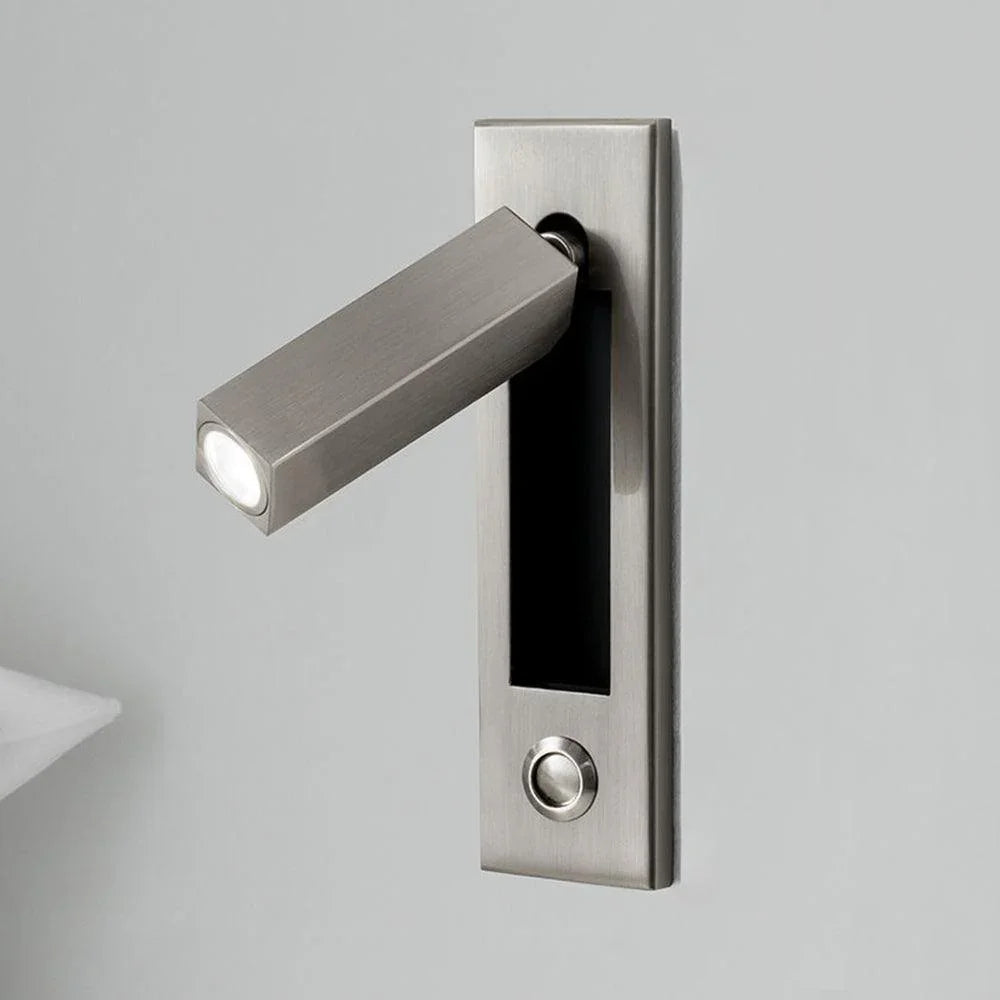 Wandleuchte LED Einbau Minimalistisch Aluminium Schlafzimmer Leselampe Schalter Modern | Restfield