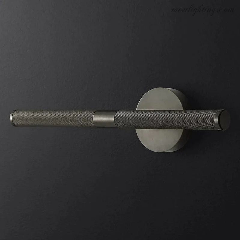 Applique LED pour tableau en laiton, 2 lumières, éclairage d’art moderne, nickel noir, 18-30 cm, éclairage de musée | Sansoti