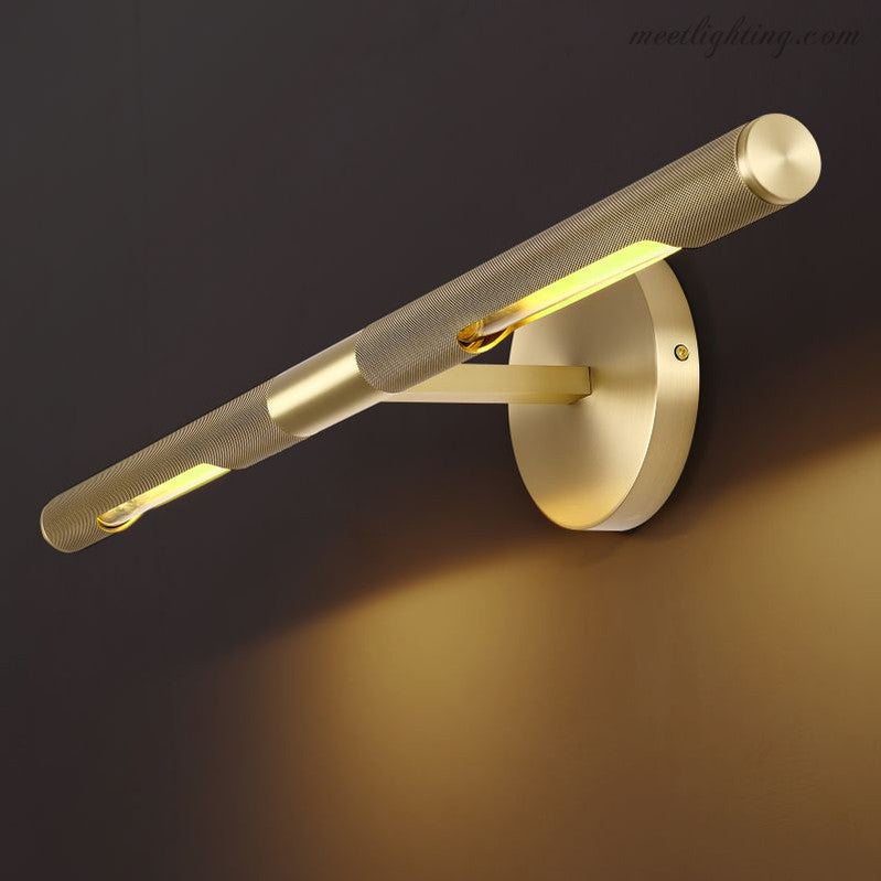 Applique LED pour tableau en laiton, 2 lumières, éclairage d’art moderne, nickel noir, 18-30 cm, éclairage de musée | Sansoti