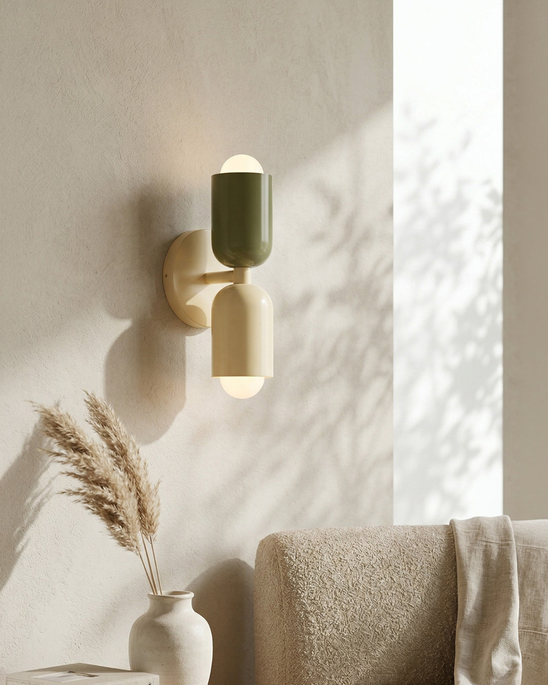 Metalen Wandlamp met Tweevoudige Lichtstraal – Scandinavische Design Verlichting voor Moderne Interieurs | Sansoti