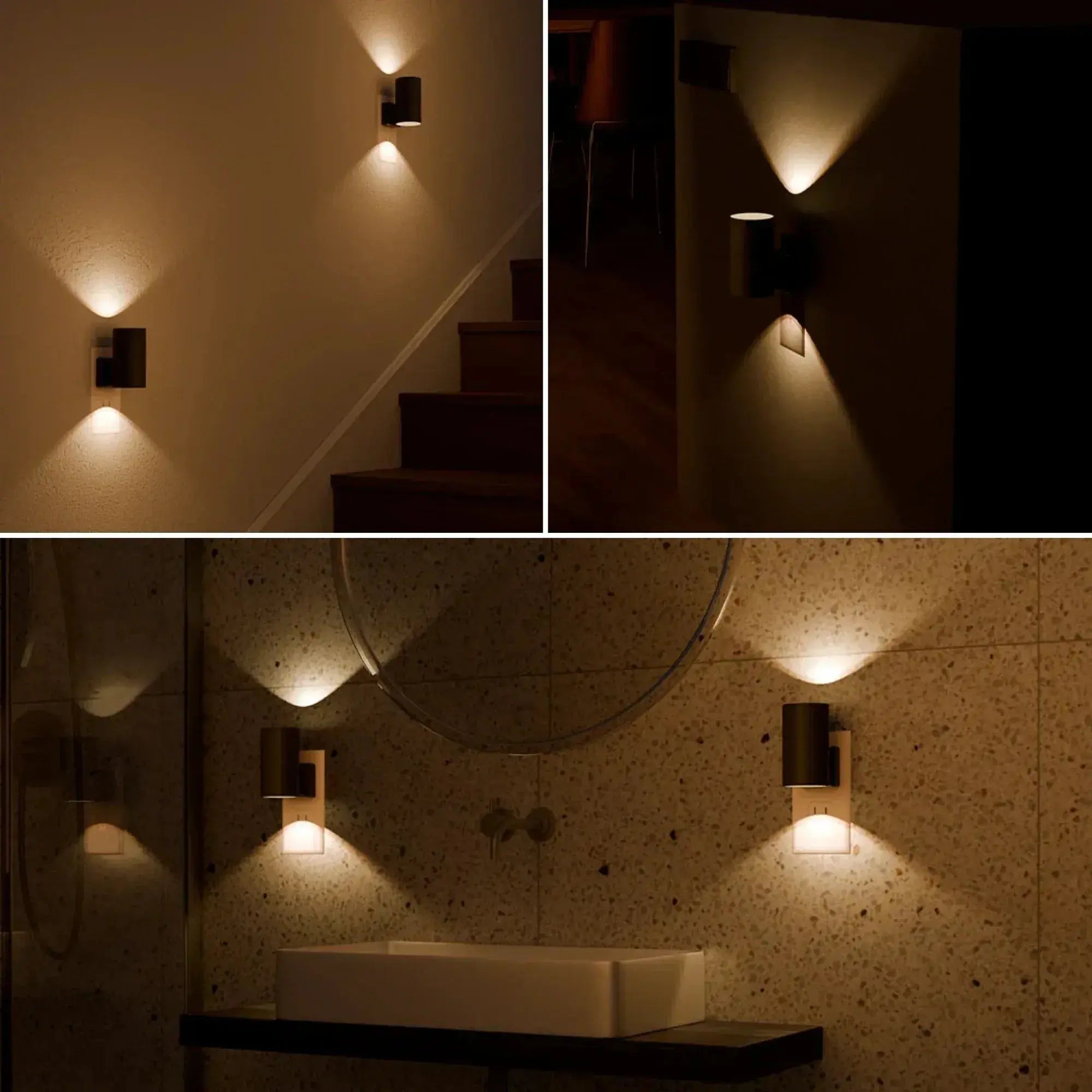 Nachtlampje Stopcontact LED Dimbaar Warm Wit 1W 100 Lumen Schemersensor Slaapkamer Gang Badkamer Kinderkamer Automatisch EU Stekker | Sansoti