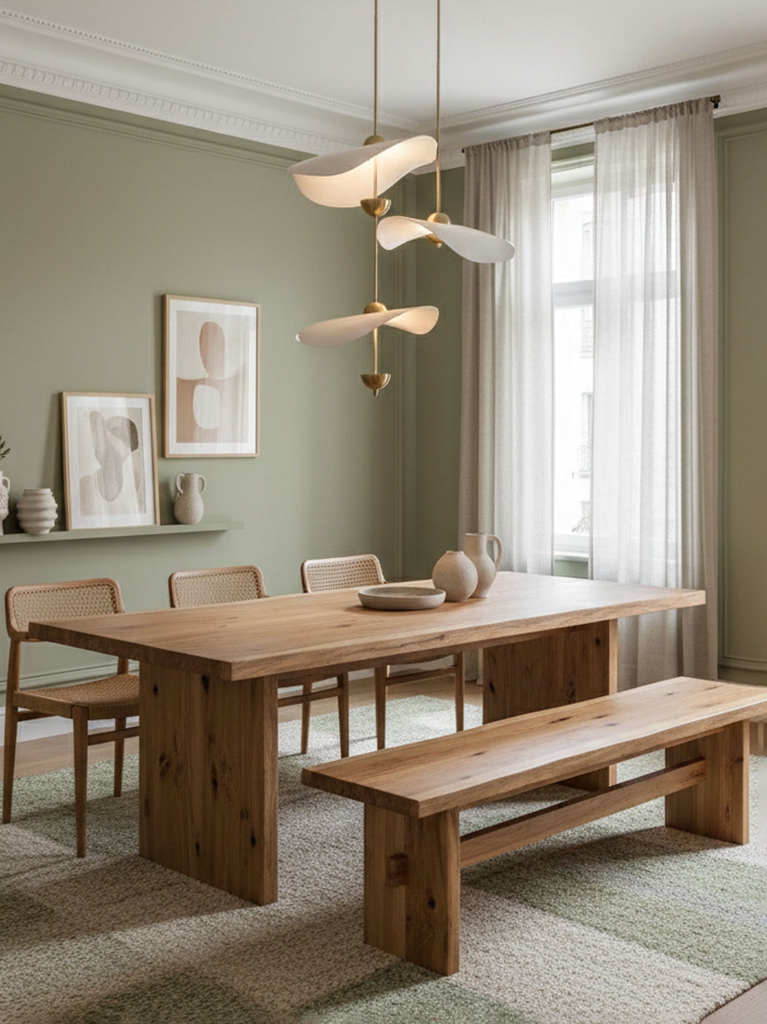 Dubbele Biscuit Hanglamp Wit Goud Rond Opaalwit Acryl Kap Design Verlichting Decoratief voor Woonkamer Eethoek Slaapkamer Modern Scandinavisch Interieur | Sansoti