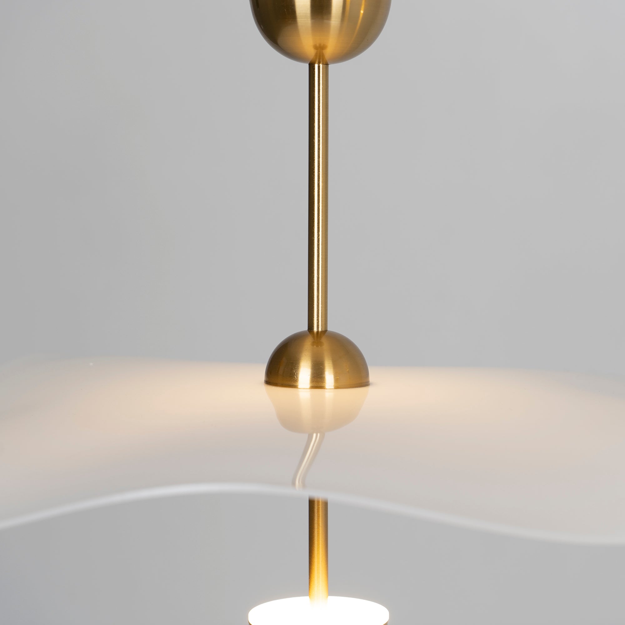 Dubbele Biscuit Hanglamp Wit Goud Rond Opaalwit Acryl Kap Design Verlichting Decoratief voor Woonkamer Eethoek Slaapkamer Modern Scandinavisch Interieur | Sansoti