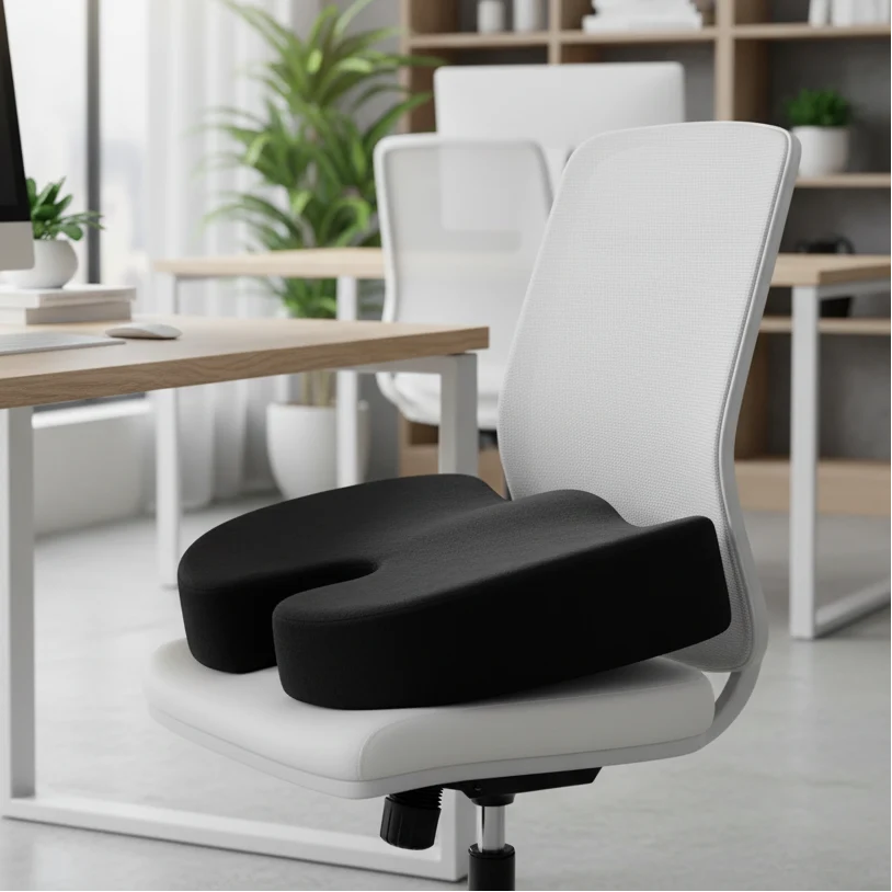 Ergonomisch Zitkussen Memory Foam U-Vormig voor Stoel Auto Thuis Kantoor Comfort Zithouding Drukverlichting | Sansoti