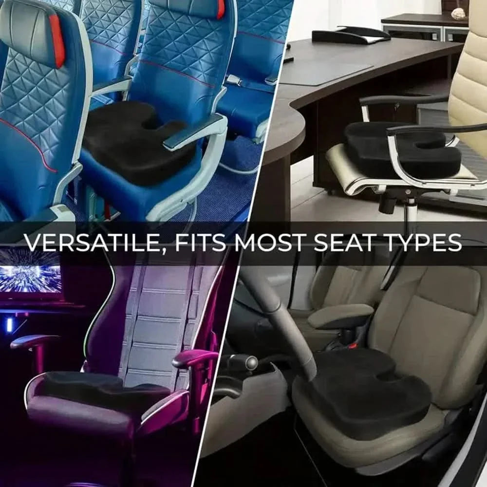 Ergonomisch Zitkussen Memory Foam U-Vormig voor Stoel Auto Thuis Kantoor Comfort Zithouding Drukverlichting | Sansoti