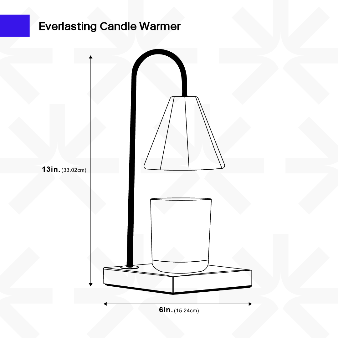 Luxuriöse Kerzenwärmerlampe mit zeitlosem Marmor-Finish und flammenloser Wärme | Restfield