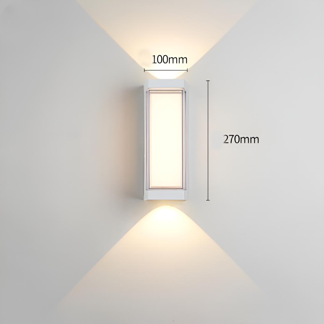 Außenleuchte Up Down LED IP65 Wasserdicht Schwarz Weiß Fassadenbeleuchtung 10W | Restfield