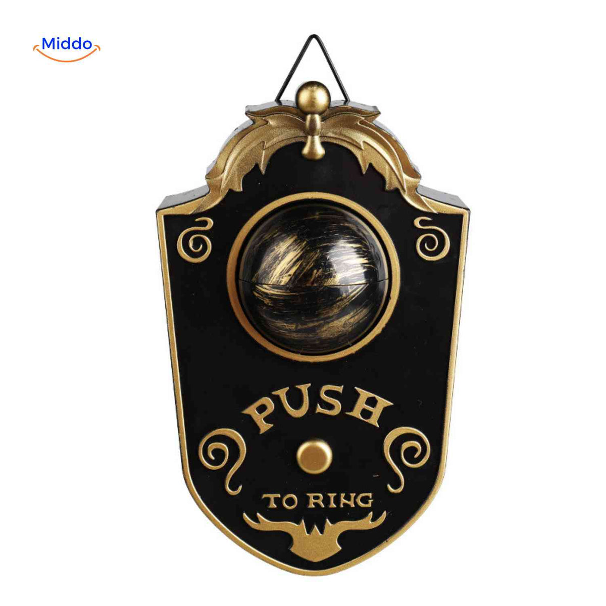 Sonnette de porte effrayante pour Halloween, avec œil mobile et effets sonores inquiétants, pour fêtes à thème et décoration | Sansoti