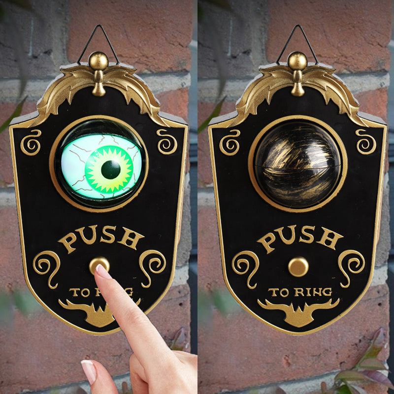 Interactieve Deurversiering met Bewegend Oog en Geluid voor Halloween Feestdecoratie en Griezelige Sfeer | Sansoti