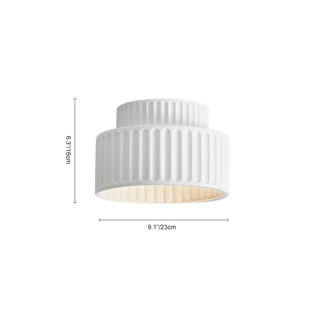 Deckenleuchte Wabi-Sabi Harz Nordic Flush Mount Beige Grün Weiß Dimmbar Wohnzimmer