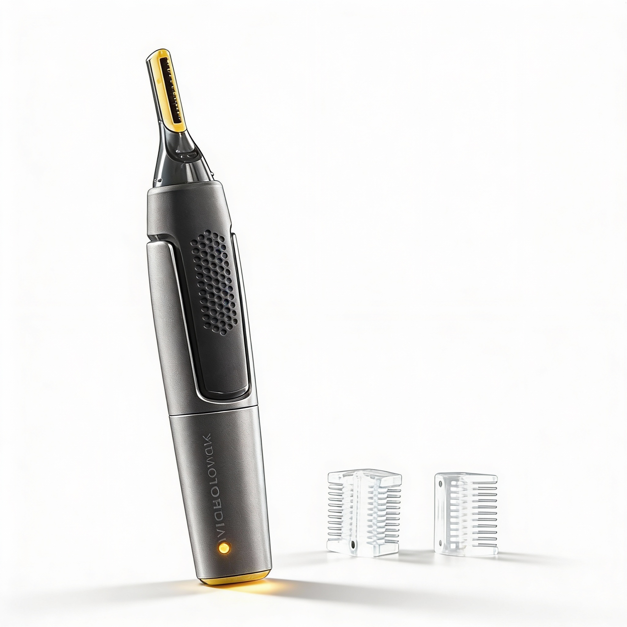 Precision Haartrimmer voor Neus Oren Wenkbrauwen | Met LED-Verlichting | Titanium RVS Mesjes | Ultra-Vlakke Kop | Ergonomisch Design | Sansoti