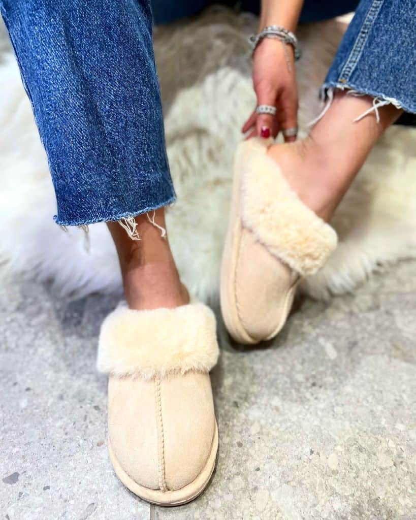 Huispantoffels Dames Pluche Beige Warm Indoor Slippers Antislip Zool Winterschoeisel Comfort Zachte Voering | Sansoti