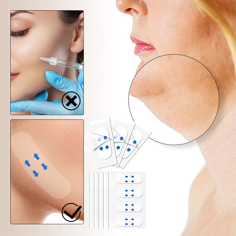 Onzichtbare Face Lift Tape 40 Stuks – Huidvriendelijke Gezichtslifting Strips Anti-Rimpel Huidversteviging V-Vorm Contouring voor Natuurlijke Lift | Sansoti