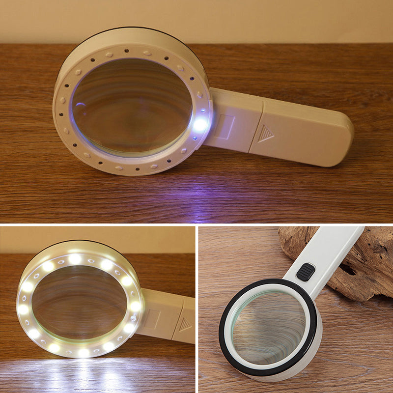 Verlichte Leesloep 30x Vergroting met LED-Verlichting voor Senioren en Slechtzienden | Sansoti