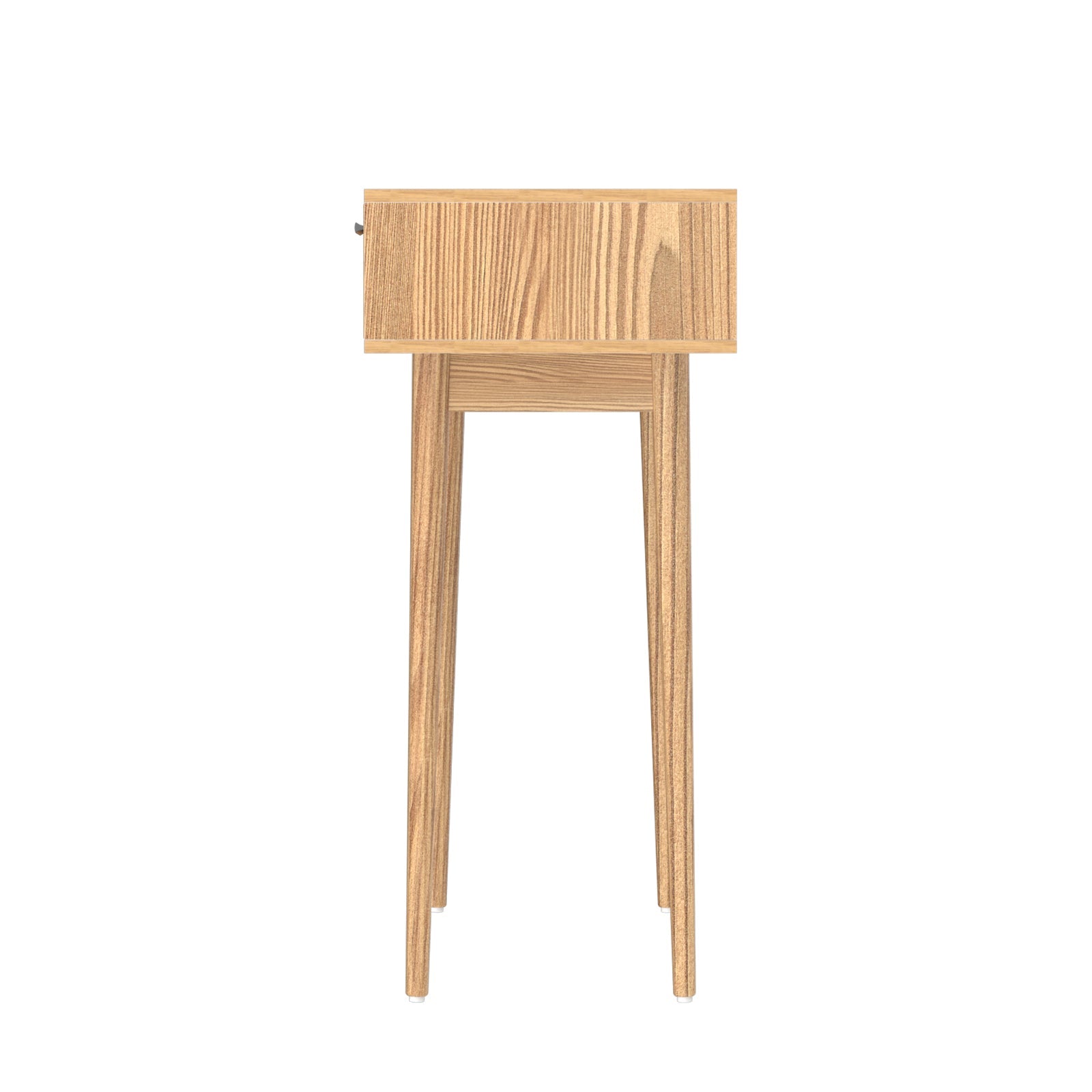 Konsolentisch mit Rattanschubladen und Massivholzbeinen – Boho-Flurtisch 90 cm | Restfield