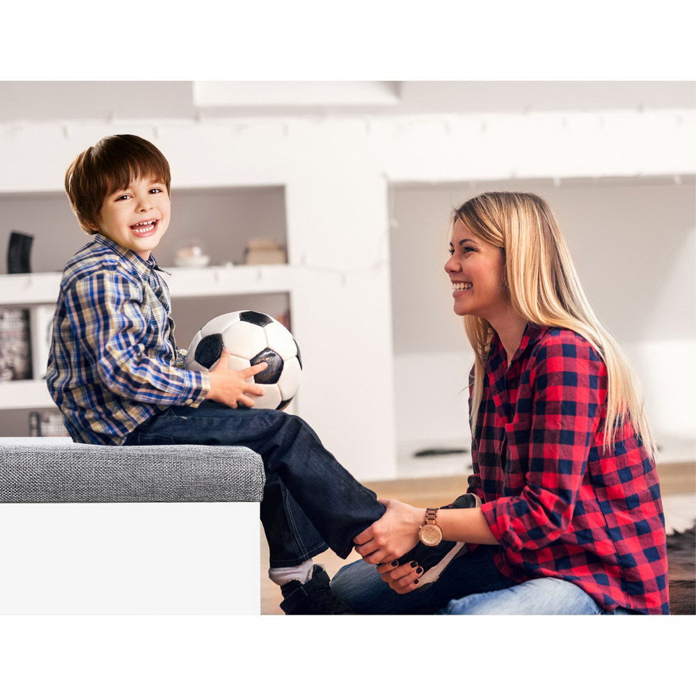 Banc à chaussures avec rangement et coussin d'assise – Armoire à chaussures blanche pour 9 paires 80 cm | Restfield