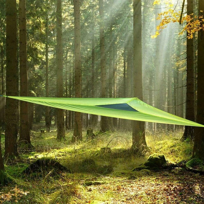 Driehoekige Hangende Hangmat Meerpersoons met Ankersysteem voor Camping Tuin Buiten Ontspanning Relax | Sansoti