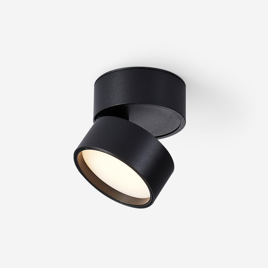 Spot de plafond réglable en aluminium blanc chaud LED 3000K, design minimaliste scandinave nordique pour intérieur | Sansoti