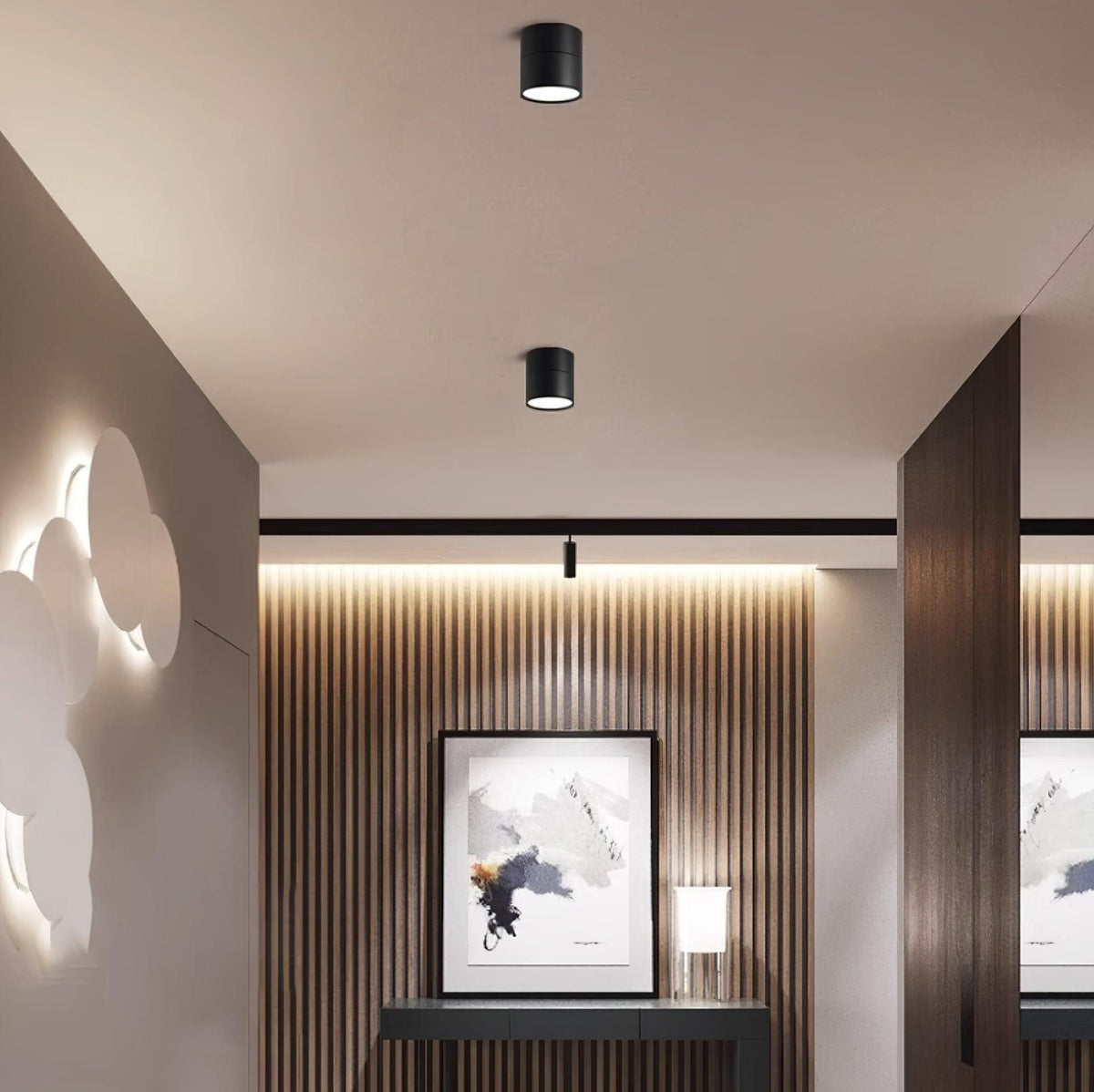 Adjustable Ceiling Spotlight Aluminum Warm White LED 3000K Minimalist Scandinavian Nordic Design Interior | Sansoti