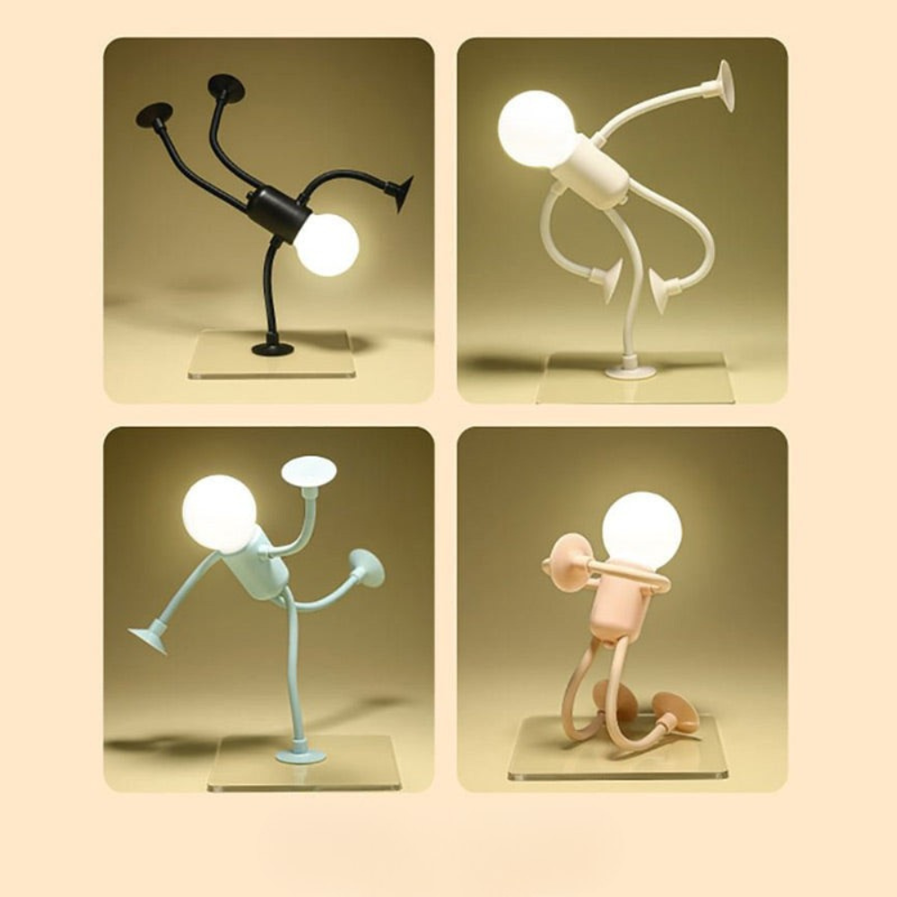 Verstelbare LED Tafellamp Zwart Wit Blauw Beige met Buigbare Armen Flexibel Sfeerlicht voor Woonkamer Slaapkamer Kantoor Bureau Modern Design Energiebesparend Warm Licht Dimbaar Decoratief Kinderkamer Nachtlampje Leeslamp | Sansoti