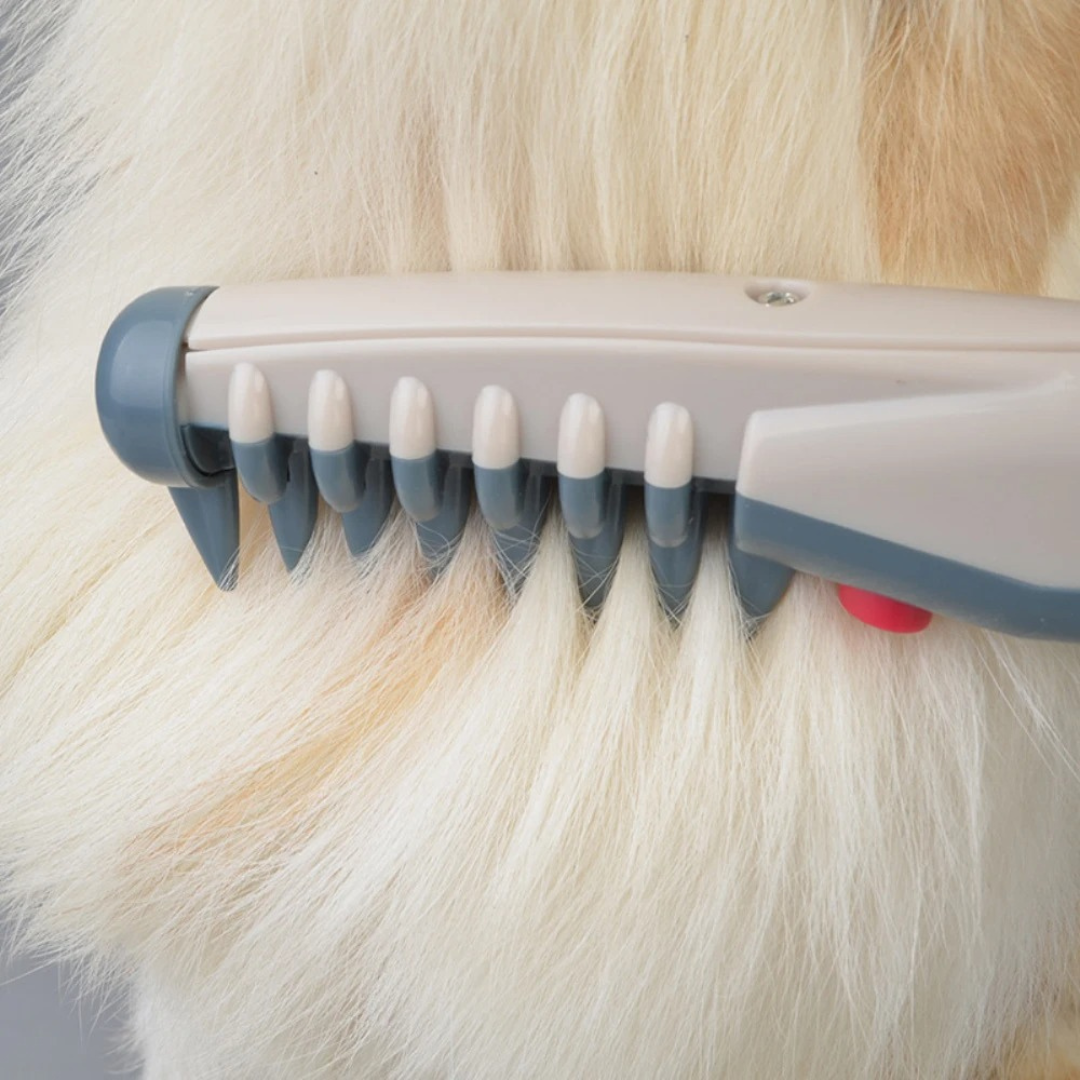 Huisdier Ontklitstrimmer Verzorgingstool Hond Kat Vacht Klitten Verwijderen Veilig Ergonomisch RVS Messen Kam | Sansoti
