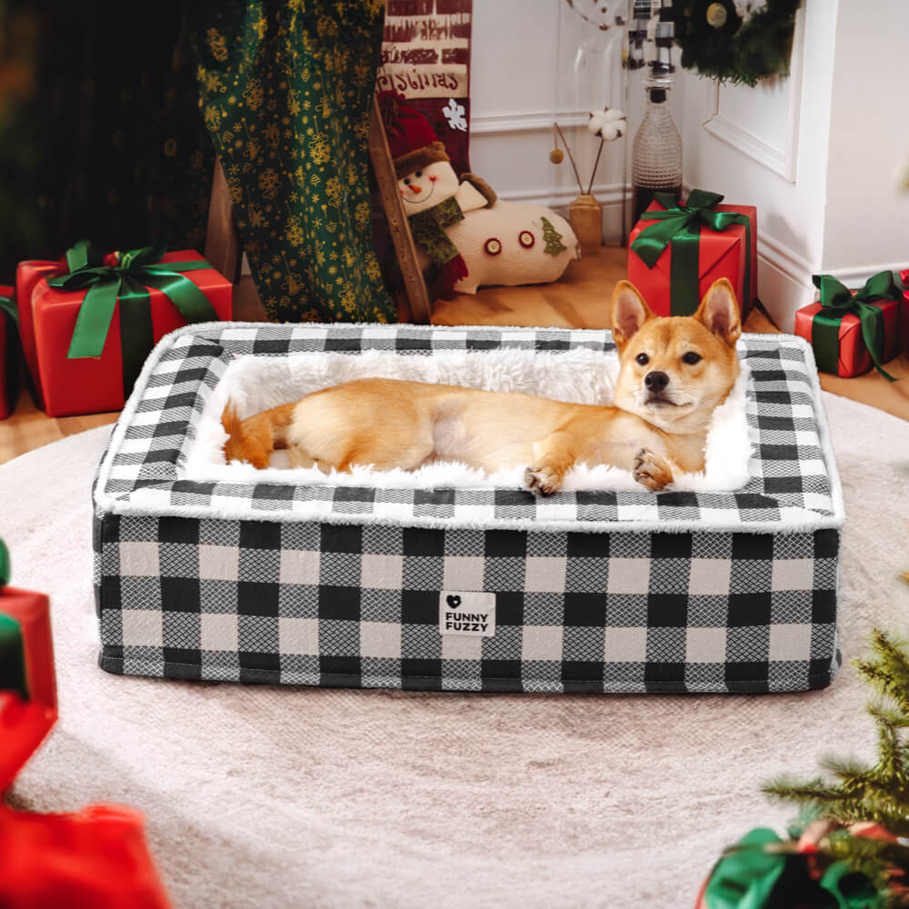 Hondenmand Antistress Tartan Klassiek Design Rustgevend Comfortabel Bed voor Huisdieren Honden Katten | Sansoti