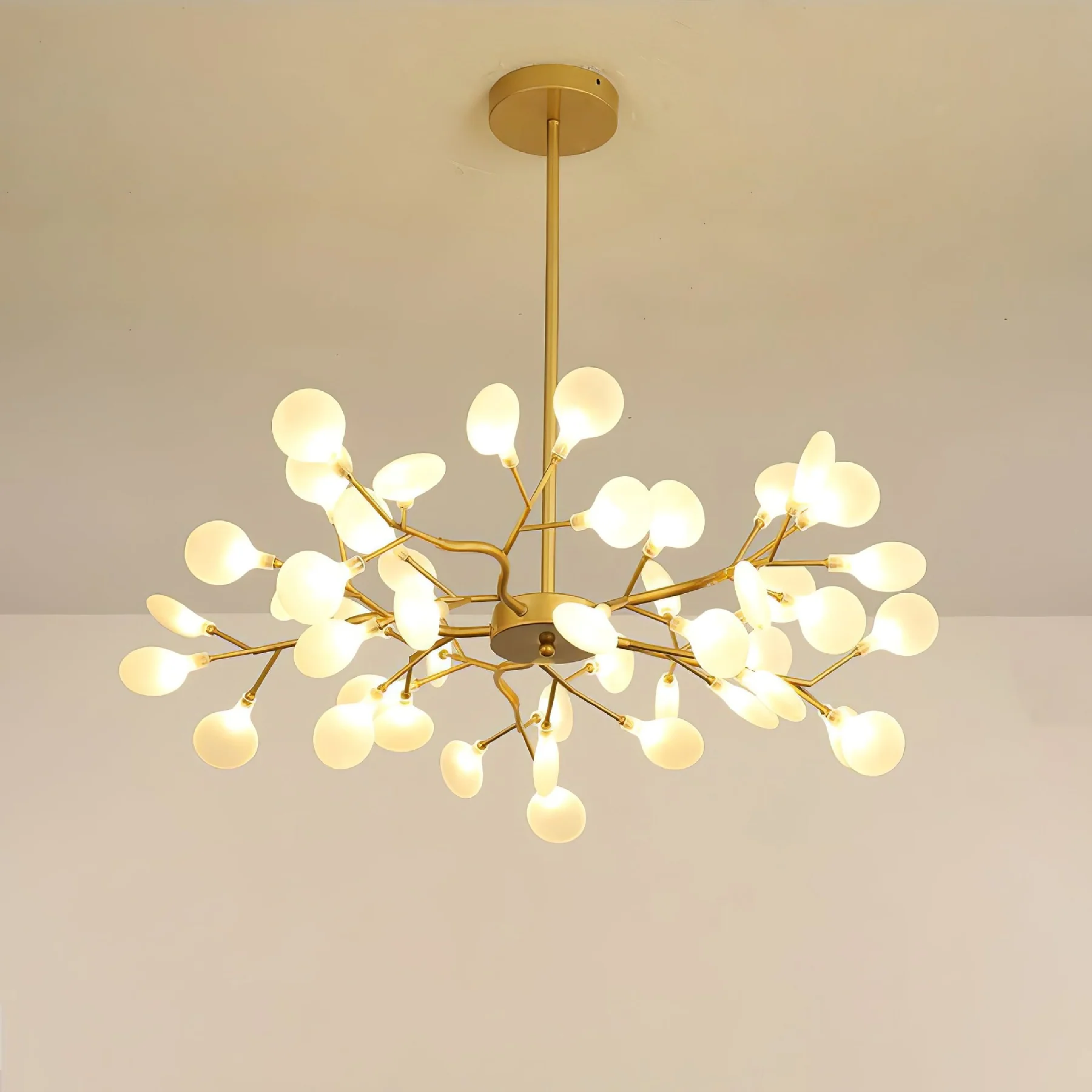 Firefly LED Kronleuchter G4 LED 3000K Schwarz/Weiß Esstisch Beleuchtung Modernes Design Deckenlampe Großer Raum | Restfield