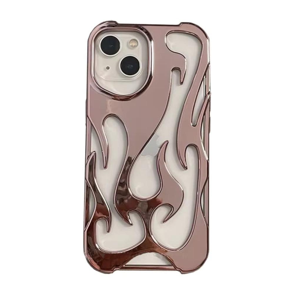 Perforated iPhone Phone Case with Flame Design Heat Dissipation Matte or Glossy Finish Protective Cover | Sansoti