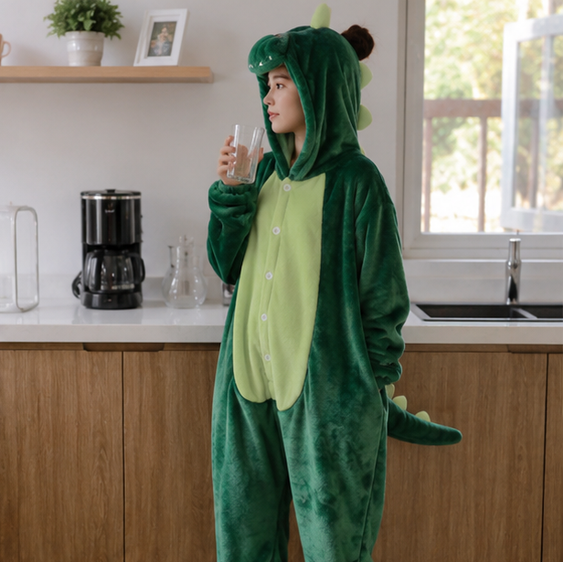 Capybara Flannel Hooded Onesie for Children – Soft Jumpsuit for Dress-Up Parties and Themed Events | Sansoti