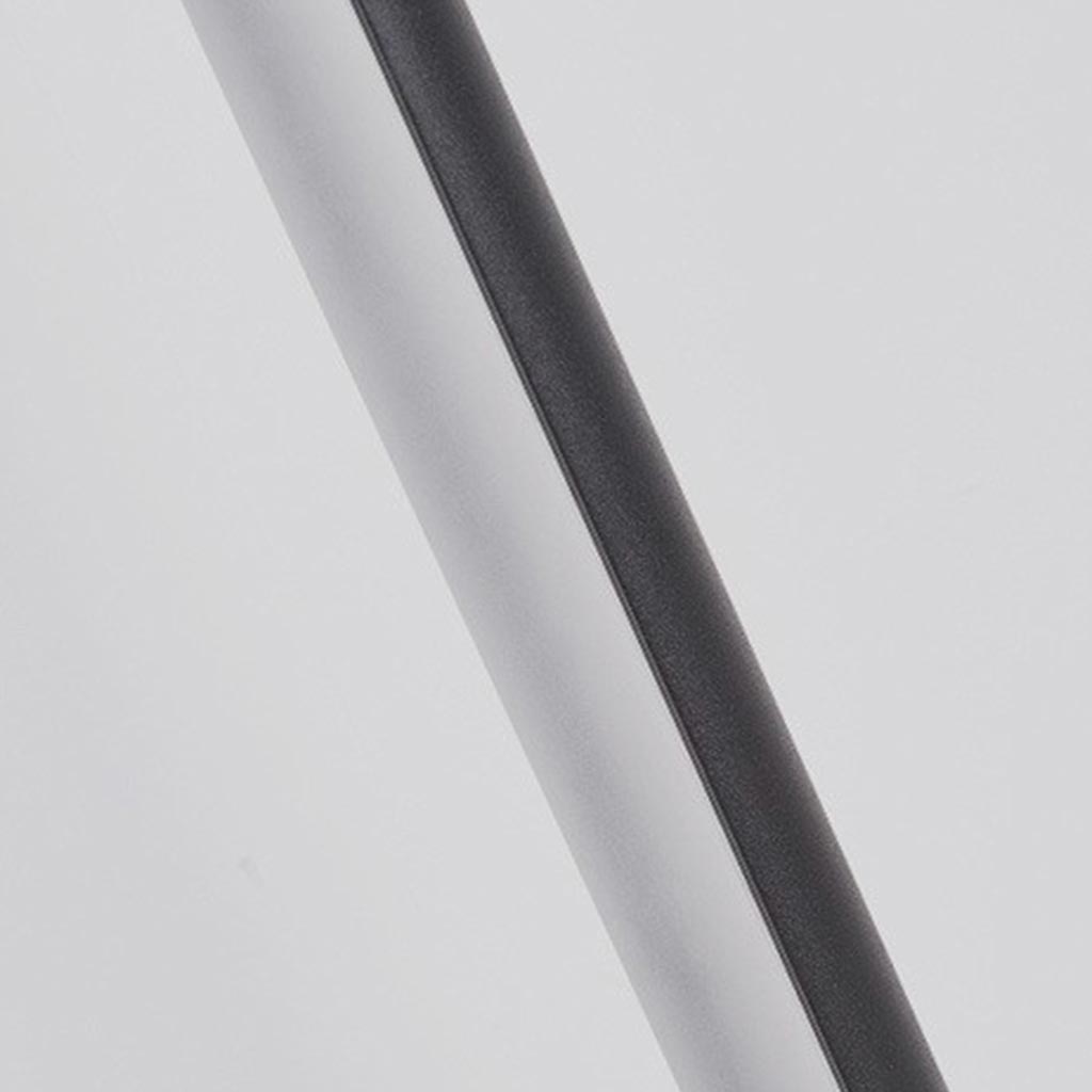 Schlanke dimmbare LED-Stehleuchte mit Fernbedienung, Aluminium, Eisen, Acryl, Schwarz Weiß, modern, minimalistisch | Sansoti