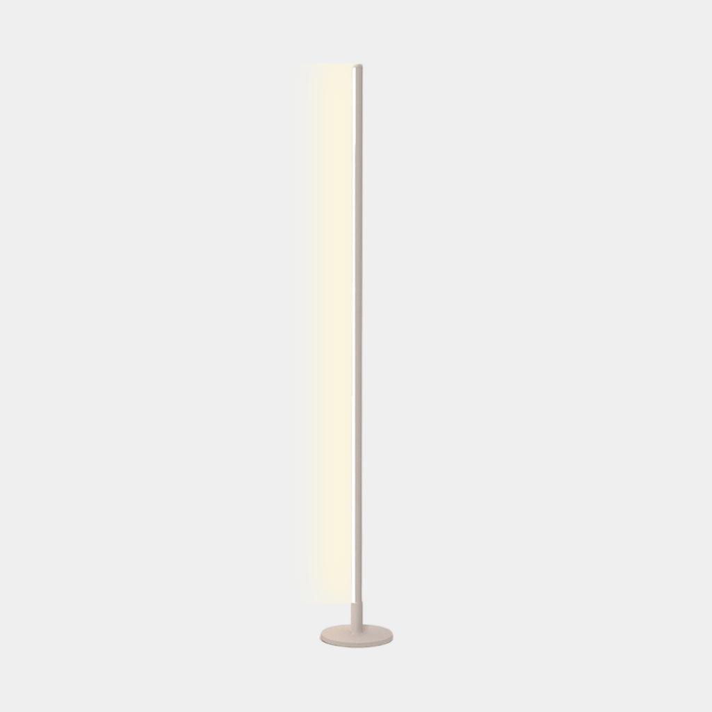 Schlanke dimmbare LED-Stehleuchte mit Fernbedienung, Aluminium, Eisen, Acryl, Schwarz Weiß, modern, minimalistisch | Sansoti
