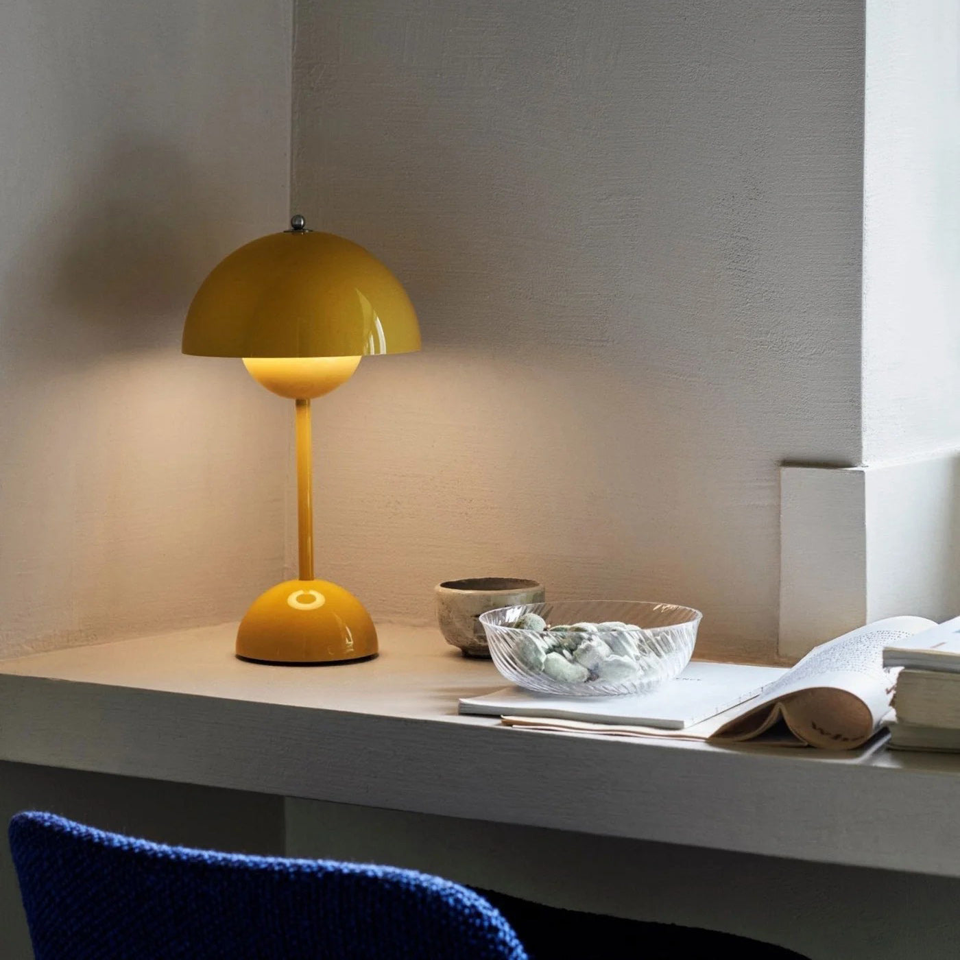Draadloze Tafellamp met Geïntegreerde LED Accu — Dimbaar 3000K-6000K | Icoon Scandinavisch Design | Sansoti