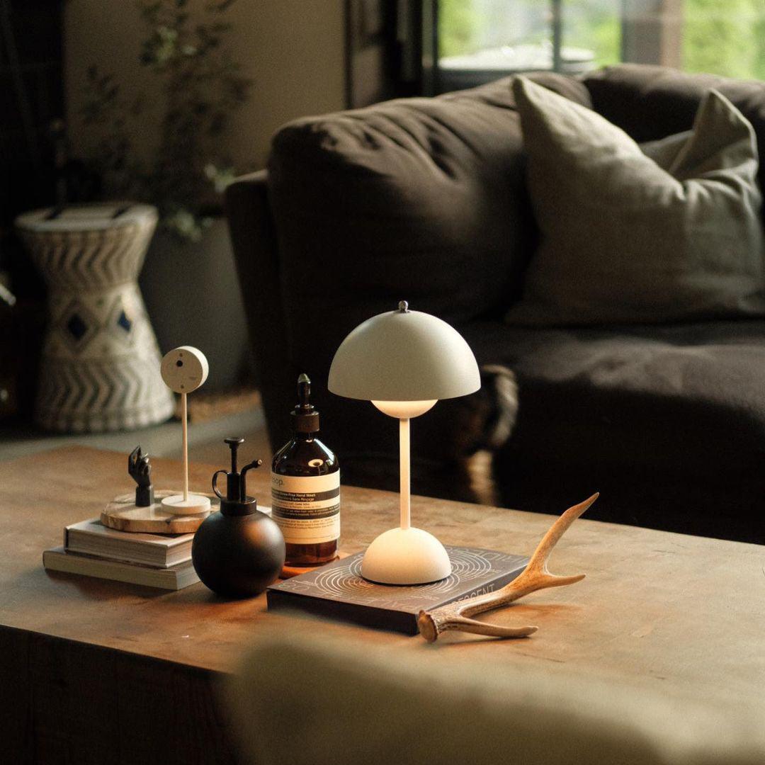 Draagbare Tafellamp met Oplaadbare Accu en Aanraakbediening – Snoerloze LED-lamp met 3 Kleurtemperaturen voor Binnen en Buiten | Sansoti