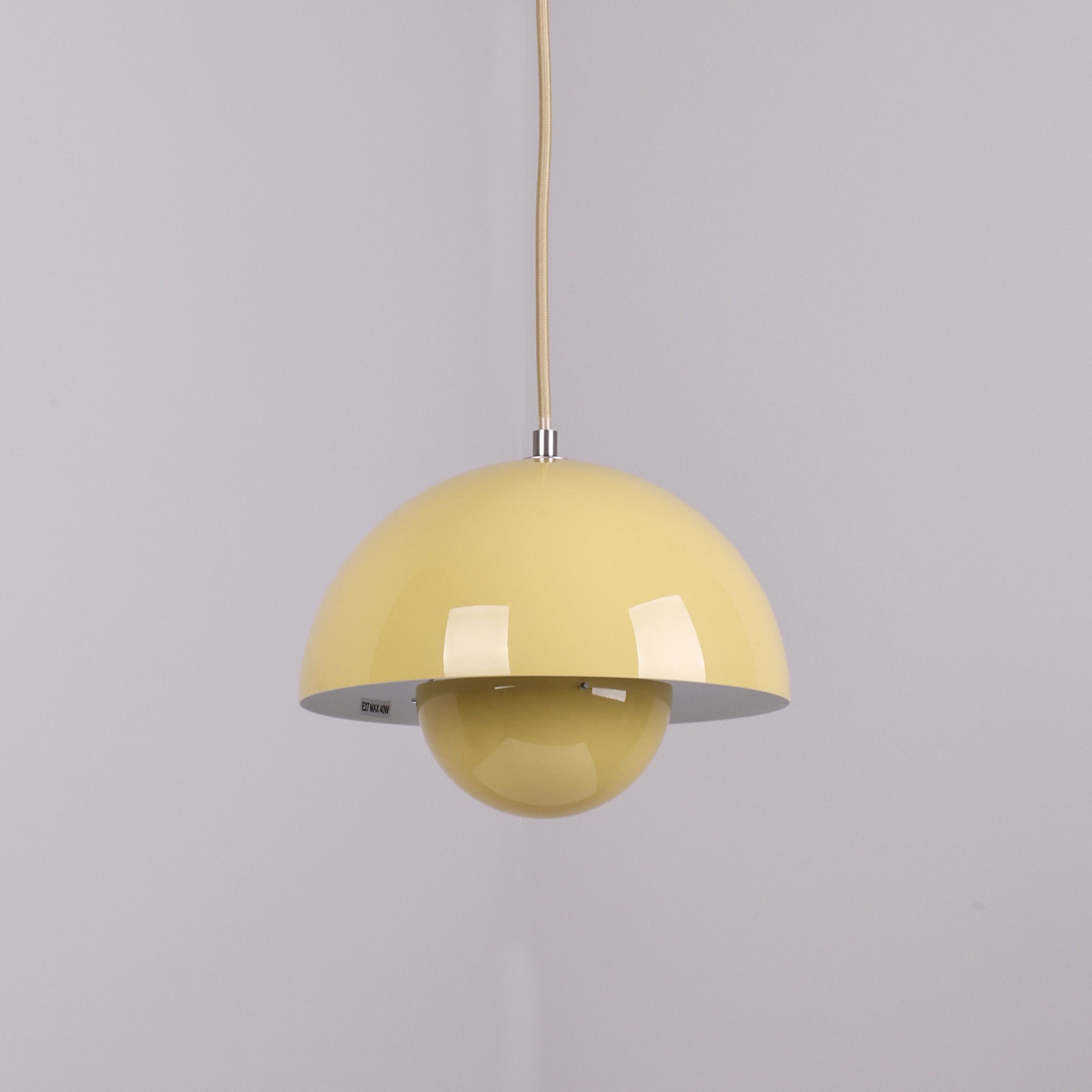 Ronde Hanglampen in Scandinavisch Design – Dubbele Halfbolvorm met Verstelbare Draad – E27/G9 – Verkrijgbaar in 16 Kleuren | Sansoti