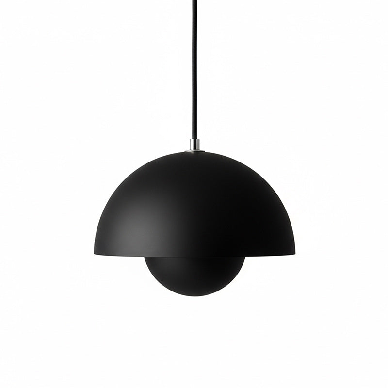 Ronde Hanglampen in Scandinavisch Design – Dubbele Halfbolvorm met Verstelbare Draad – E27/G9 – Verkrijgbaar in 16 Kleuren | Sansoti