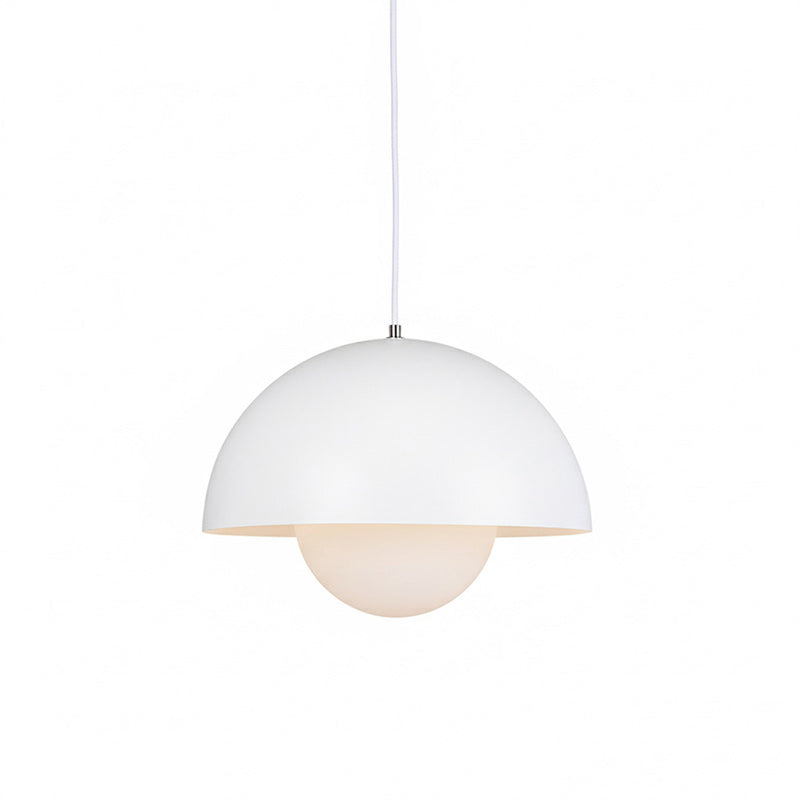 Ronde Hanglampen in Scandinavisch Design – Dubbele Halfbolvorm met Verstelbare Draad – E27/G9 – Verkrijgbaar in 16 Kleuren | Sansoti