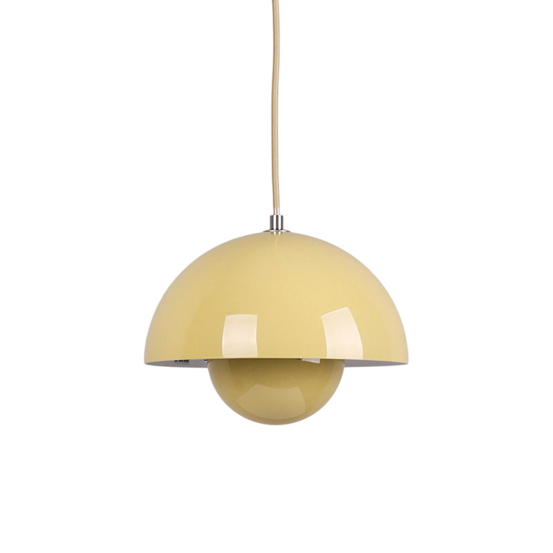 Ronde Hanglampen in Scandinavisch Design – Dubbele Halfbolvorm met Verstelbare Draad – E27/G9 – Verkrijgbaar in 16 Kleuren | Sansoti