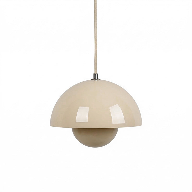 Ronde Hanglampen in Scandinavisch Design – Dubbele Halfbolvorm met Verstelbare Draad – E27/G9 – Verkrijgbaar in 16 Kleuren | Sansoti