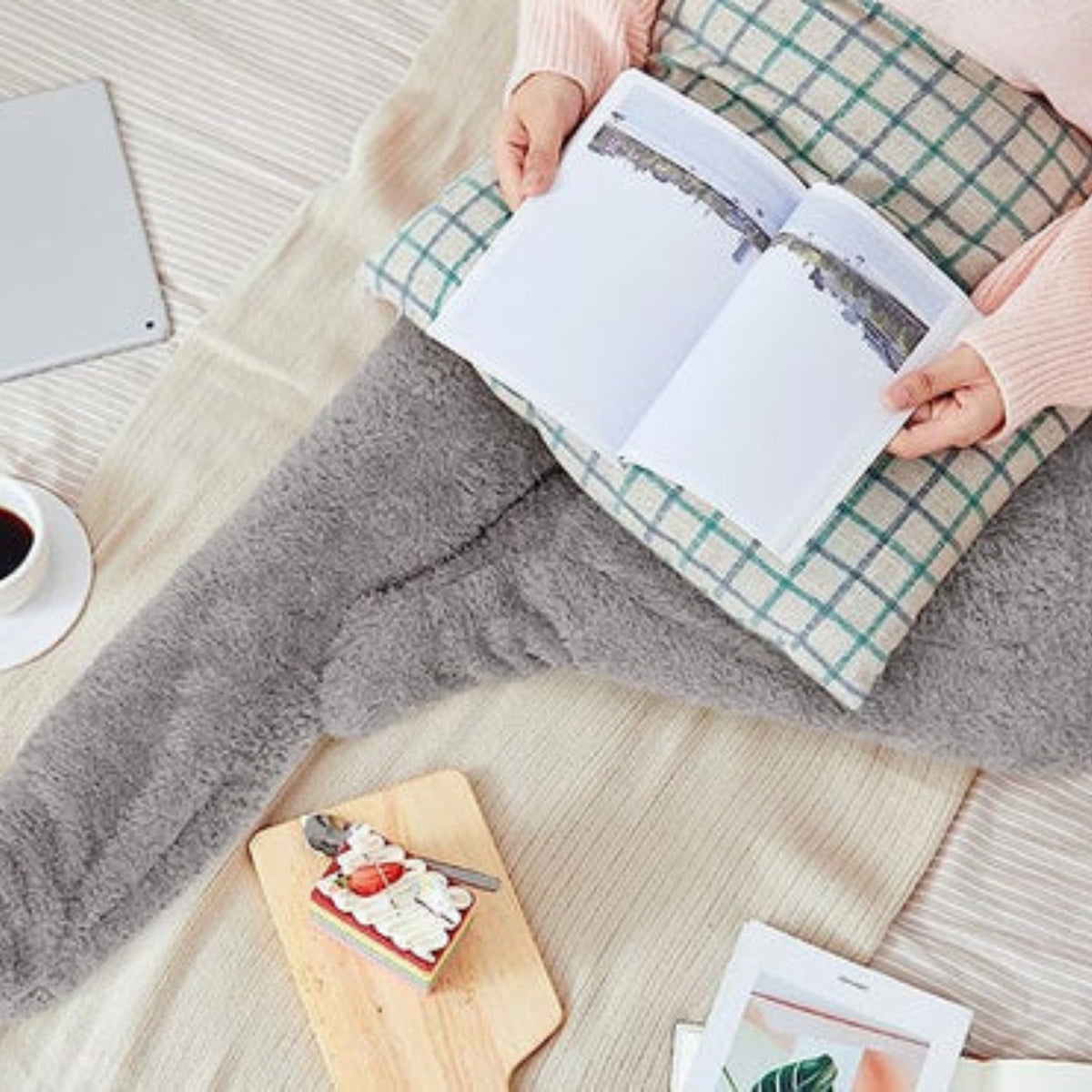 Pluche Kniesokken Polyester Antislip voor Winter Warmte Binnen Huis Ontspanning Thuiswerk Comfort Dames | Sansoti